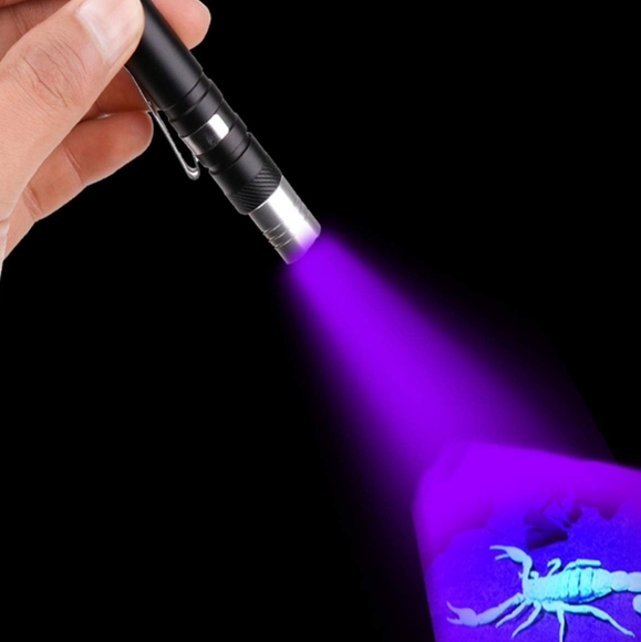 2 in 1 LED Pen Flashlight Regular and Ultra Violet Small Portable 2 Light Source - Picture 5 of 12